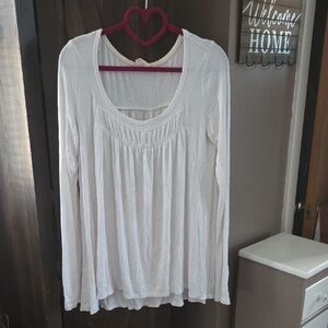 We The Free White Long Sleeve boho Top